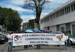 JORNADA DE SOLIDARIDAD CON LOS COMPAÑEROS DE ASOINCA Y ANUC CAUCA
